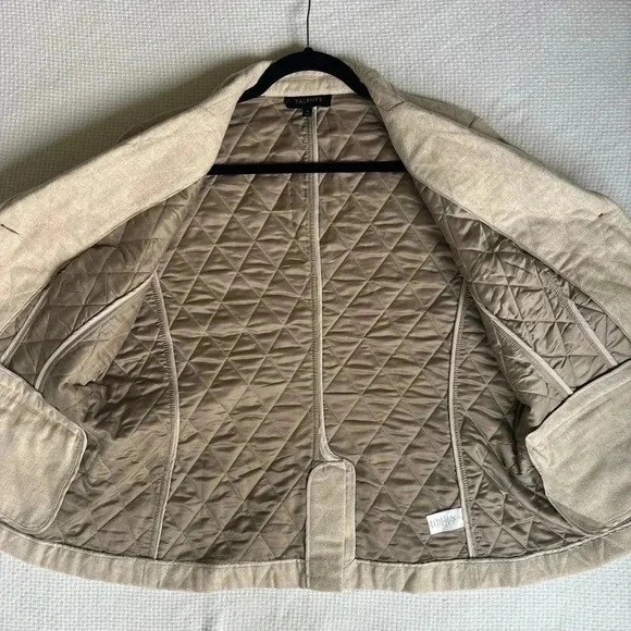 Talbots Blazer 16 Neutral Wool Quilted Academia Career Western Girl Classic - Picture 12 of 12